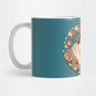 English Bulldog With Rose Wreath Mug